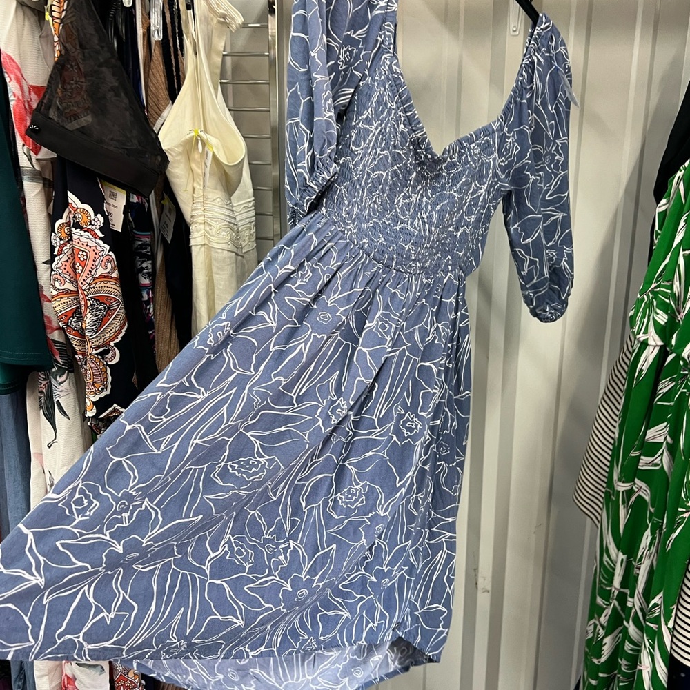 Whimsy — Roxy Navy Floral Mini Dress - Picture 6 of 7